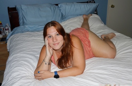 Chubby seductress Ashley Bangs poses provocatively in her solo compilation