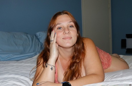 Chubby seductress Ashley Bangs poses provocatively in her solo compilation