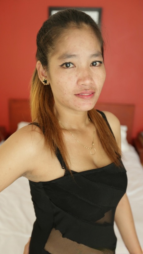 Hot Cambodian mom Anita B shows off her big natural tits and fucks in POV